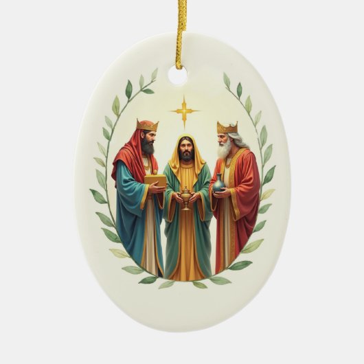Epiphany Three Wise Men Kings God's Peace Blessing Keramisch Ornament (Voorkant)
