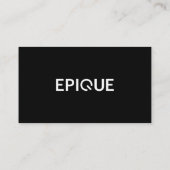 Epique White Modern Visitekaartje (Achterkant)