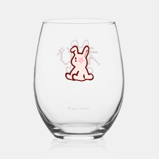 ©︎epi's atelier Logo Wine Glass Wijnglas Zonder Voet