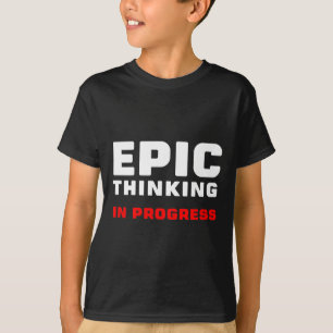 Episch denken in uitvoering Grote ideeën Introvert T-shirt