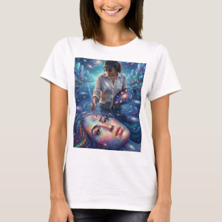 Episch donker fantasy schedel & kettingen grafisch t-shirt