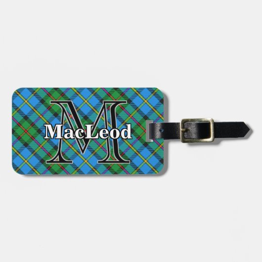Episch Schotland Clan MacLeod van Harris Tartan Bagagelabel (Voorkant horizontaal)