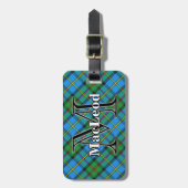 Episch Schotland Clan MacLeod van Harris Tartan Bagagelabel (Voorkant verticaal)