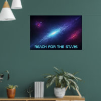 Episch Sci-Fi Universum Glanzende Blauwe Nevel