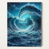 Episch storm boottocht maangolven avontuur planner (Achterkant)