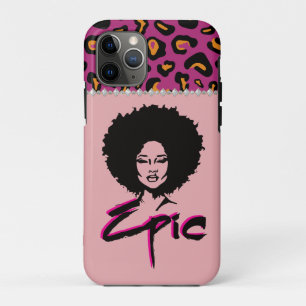 Epische Afro-Amerikaanse zwarte Afro-vrouw iPhone 11 Pro Hoesje
