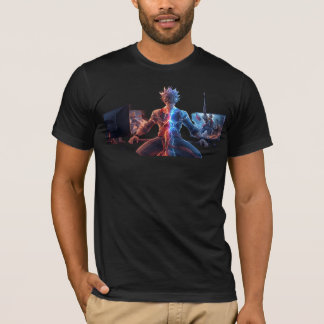 Epische Anime Krijger - Elektrisch Vuur Bliksem St T-shirt