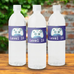 Epische Gamer Gelukkige 10e Verjaardag Kritieke Tr Waterfles Etiket
