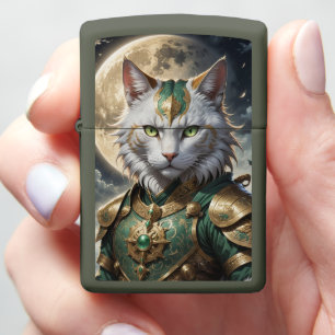 Epische gepantserde kattenkrijger
