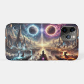 Epische hemelse slagveld illustratie Case-Mate iPhone case (Achterkant (horizontaal))