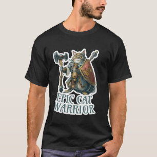Epische Kattenkrijger Kat Liefhebber Pret Rollensp T-shirt