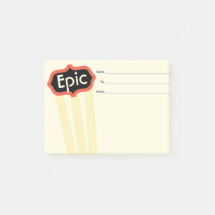 Epische kudos aangepast aan de hand van de peer-er post-it® notes