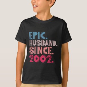 Epische man sinds 2002 20ste bruiloft Jubileum R T-shirt