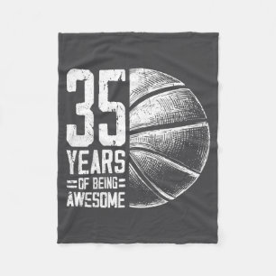 Epische oude basketbaljaren 35 Basketbal 35e Spele Fleece Deken