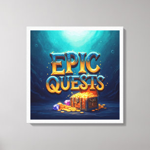 epische quests canvas afdruk