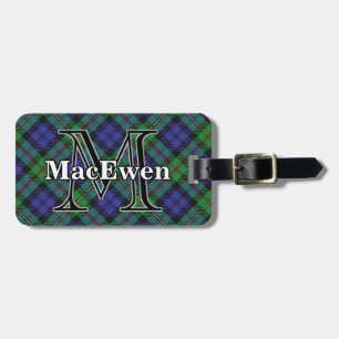 Epische Schotland Clan MacEwen Tartan Bagagelabel