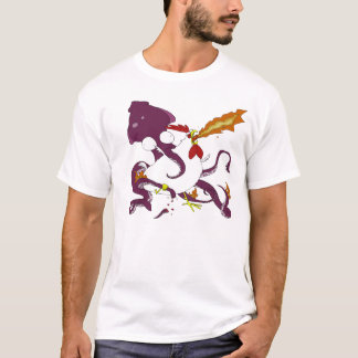 epische strijd tussen goed en kwaad t-shirt