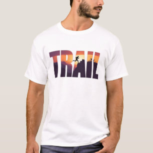 Epische TRAIL Berg Silhouet Afbeeldingen T-shirt