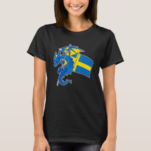 Epische Zweedse Draak  Trots Zweedse Vlag T-shirt