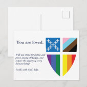 Episcopaalse Pride-vlag ansichtkaart Briefkaart (Voorkant / Achterkant)