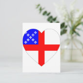 Episcopal Flag Heart Briefkaart (Staand voorkant)
