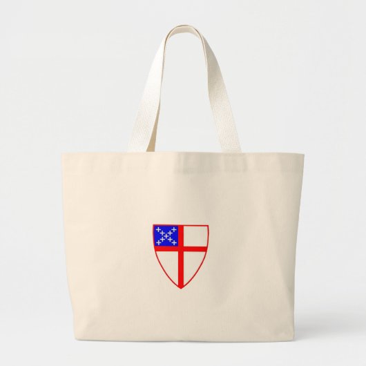 Episcopal Shield Grote Tote Bag (Voorkant)