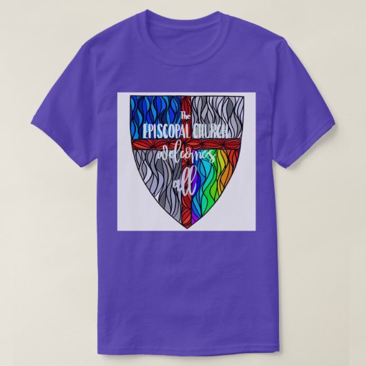 Episcopal Shield Pride 3 Long T-shirt (Design voorkant)