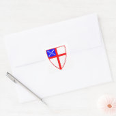Episcopal Shield Vierkante Sticker (Envelop)