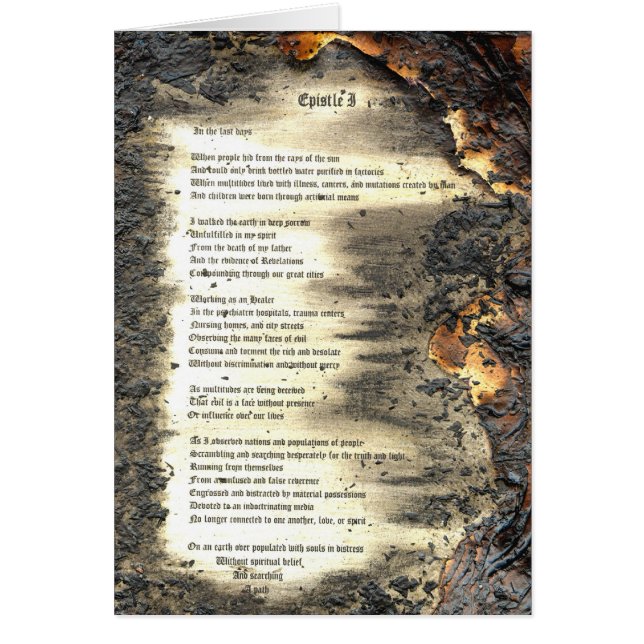 Epistle I (Voorkant)