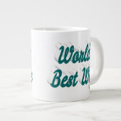 Épouse avec un énorme mug de café à moitié vert (Devant droit)