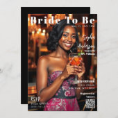 Épouse De Couverture De Magazine À Être Invitation (Devant / Derrière)