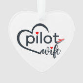 Épouse de pilote Typographie & Avion Simple,Minima (devant)