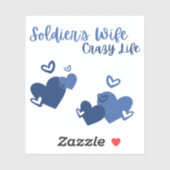 Épouse de soldat, Sticker Crazy Life (Feuille)