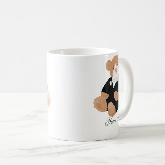 Épouse et champignon ours Mug (Devant droit)