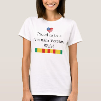 Épouse fière de T-shirt de vétéran du Vietnam