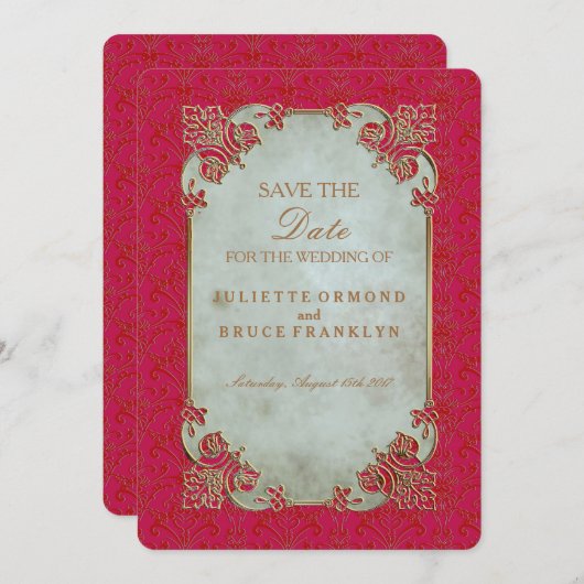 Épouse indienne - Carte d'invitation (Devant / Derrière)