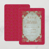 Épouse indienne - Carte d'invitation RSVP (Devant / Derrière)