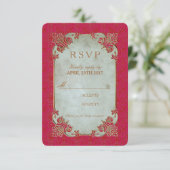 Épouse indienne - Carte d'invitation RSVP (Debout devant)