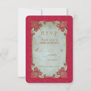 Épouse indienne - Carte d'invitation RSVP