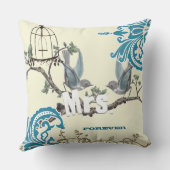 Épouse Inséparable Vintage Coussin Birdcage (Verso)