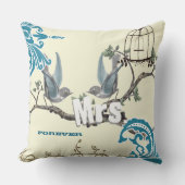 Épouse Inséparable Vintage Coussin Birdcage (Recto)