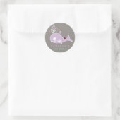 Épouse mère Baleine Twin Girls Baby shower Sticker (Sac)