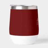 Épouse personnalisée Burgundy Script Simple Mariag (Droite)