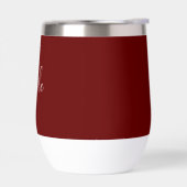 Épouse personnalisée Burgundy Script Simple Mariag (Gauche)