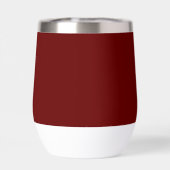 Épouse personnalisée Burgundy Script Simple Mariag (Arrière)