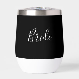 Épouse personnalisée Script noir Mariage simple