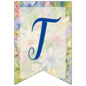 Épouse Pour Être Fleurs sauvages Aquarelle Drapeau (Premier drapeau)