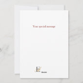 Épouse romantique Joyeux Noël Carte de voeux (Dos)