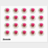 Épouse Rosebud Rose Et Sticker Groom (Feuille)
