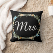 Épouse Vintage Florale Garland Jeter Oreiller (Couverture)